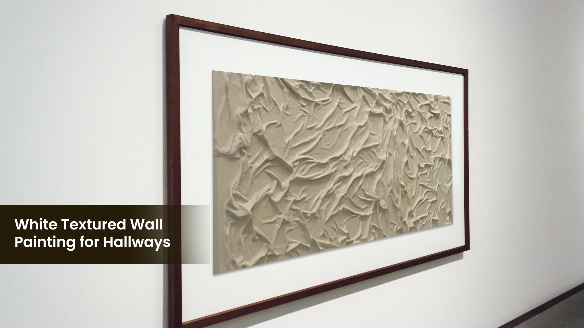 White Textured Wall Painting for Hallways White Textured Wall Painting